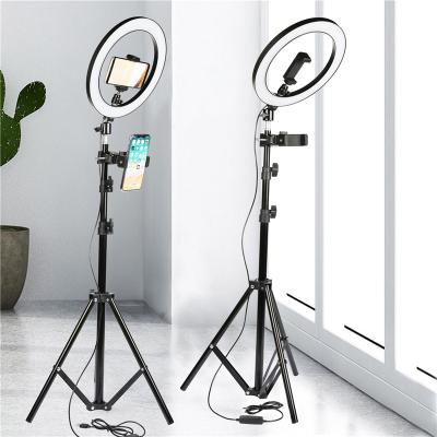 China ABS+PC+Aluminum Alloy OldShark With 2m Tripod Stand Usb Beauty Studio Photo Circle Dimmable Selfie Visual Lamp Led Ring Light Cold Light 120pcs 10 inch for sale