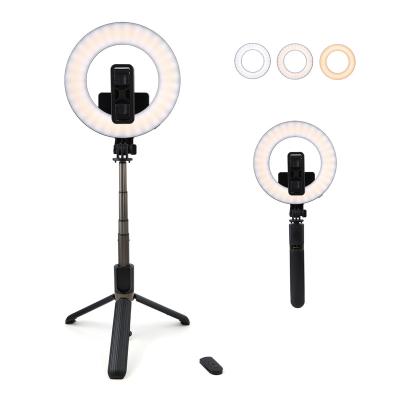 China L07 Portable Selfie Stick Led Ring Light Tripod Mound Phone Video Light Selfie Photo Removable Remote Control Shooting With 5 Inch CE FCC for sale