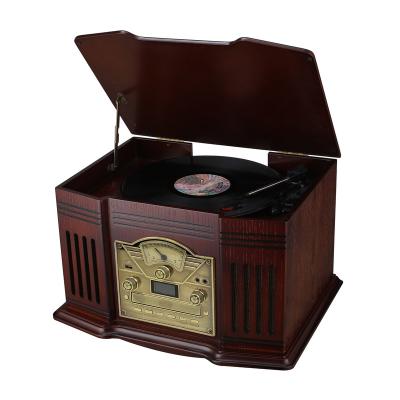 China CD/MP3 AUX PLAYER Retro Turntable Player FM/AM Radio. IN and RP-129 earphone for sale