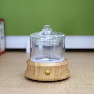 China Eco-friendly Portable Wooden Bottle Mini Aroma Humidifier Diffuser Luxury Glass Oil Diffuser/Non Diffuser Plastic for sale