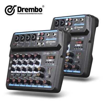 China Debra Audio M4/6 4/6Channel DJ Console Mixer with BT4.0, USB, Reverb for Live Broadcast Interface for Singing and Live Broadcast M4/6 for sale