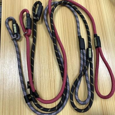 China Durable Strong Smart Dog Weave Nylon / Cotton Wearable Dog Leash Logo Luxury Lead for sale