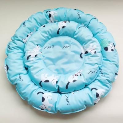 China Waterproof Foldable Pet Travel Portable Summer Dog Bed Cooling Mat Pet Mat With Oxford Cloth for sale