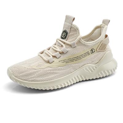 China Cushioning New Style Breathable Sport Casual Flight Woven Woven Walking Running Shoes Custom Made Coconut Mens Summer Logo Shoes for sale