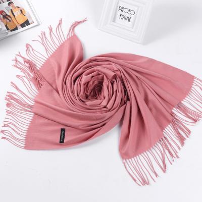 China Instant Wholesale Imitation Cashmere Shawl Dye Chiffon Cashmere Cashmere Hijab Tassel Scarf Winter Women Heavy Custom Shawl Muslim Tassel Scarf Other Scarves for sale