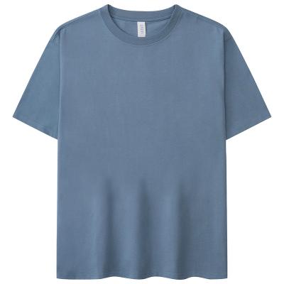 China Anti-Wrinkle High Quality Plain Dropped 100% Cotton T-shirt Heavy Duty Plain Dropped Shoulder T-Shirt for sale