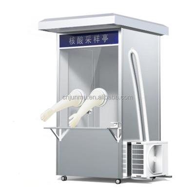 China Hotels Positive Pressure Mobile Warehouse Safety Nucleic Acid Sampling Workstation for sale