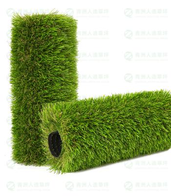 China PP+PE QINGZHOU Garden Landscaping Artificial Turf Grass Landscape Synthetic Turf Lawn Artificial Grass for sale