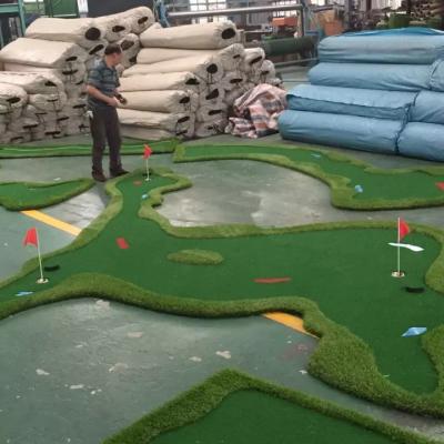 China Indoor Outdoor Home Backyard Custom Mini Golf Course PGM GL006 Grass Putting Green Mat Practice Artificial Golf Putting Green for sale