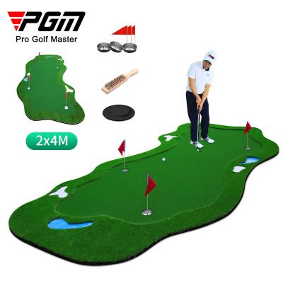 China Golf Practice PGM GL016 Custom Golf Grass Putting Green Golf Training Aid Mini Outdoor Golf Putting Green for sale