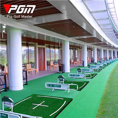 China Golf Practice PGM DJD007 1.5M Golf Range Driving Mat Nylon Golf Hitting Mat With Arch Line And Cross for sale