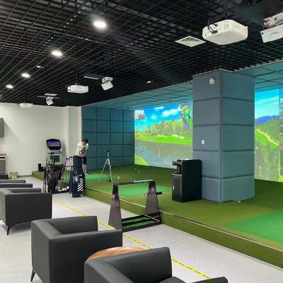 China Golf Practice PGM MNQ002 3D Korean System Professional Golf Simulator Indoor Virtual Golf Simulator for sale