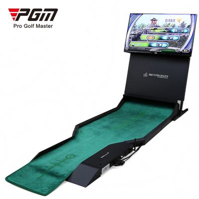 China Indoor Golf Practice PGM MNQ007 Golf Putting Simulator Home Golf Trainer With Mat for sale