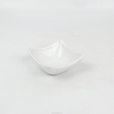 China Viable Custom Printed Ceramic Ramekin Bowl White Color Stoneware Bowls for sale