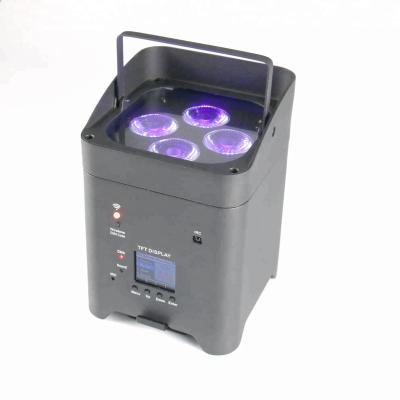 China 4X12W 6in1 Hotel Rechargeable Radio Powered Par Box Lighting for sale