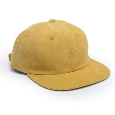 China JOINT Corduroy Flat Snapback Caps Custom Hats Mens Skate Gorras for sale