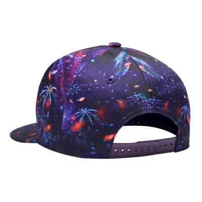 China Customized COMMON Printing High Quality Wholesale Flat Brim Snapback Hats for sale