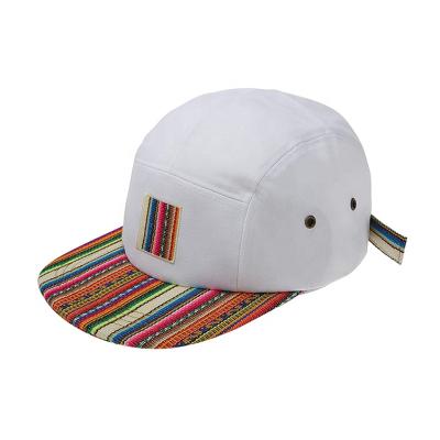 China JOINT Design Custom Logo For Man White Summer Hat Camper Hat Gorras for sale