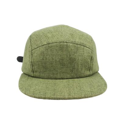 China JOINT Custom Empty Plain 5 Panel Straw Hemp Snapback Hat With Your Own Logo for sale