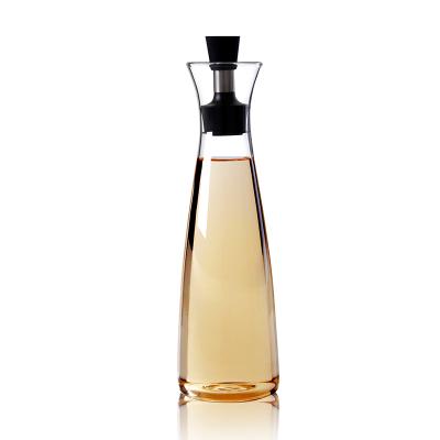 China Viable High Borosilicate Transparent Glass Oil Jar Kitchen Sealed Oil Leak Prevention Vinegar Bottle for sale