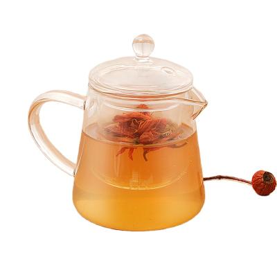 China Sustainable High Borosilicate Glass Tea Sets Drip Tea Maker Pot With Infuser for sale