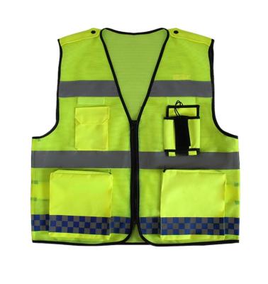 China High Visibility Reflective Durable Wearing Low Price Professional Traffic Safety Reflective Vest for sale