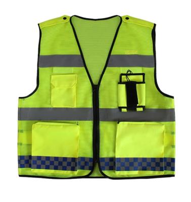 China Factory High Reflective Sale Durable Mesh Reflective Safety Vest Customized Various Application Multi Logo for sale