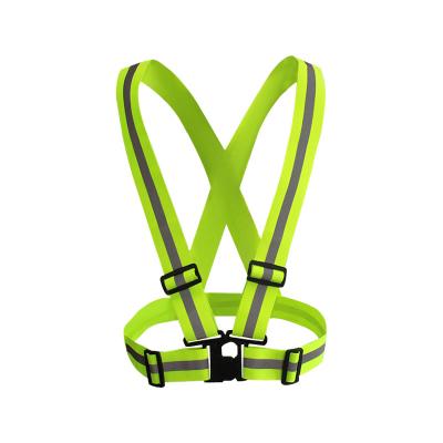 China High Visibility Reflective Made In China Top Quality Elastic Highlight Resistance Band Reflective Vest for sale