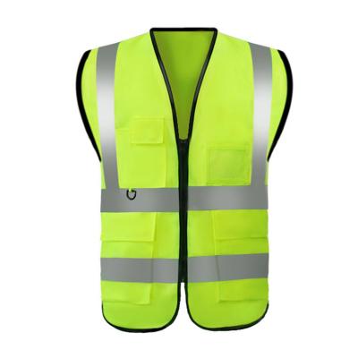 China High Visibility Reflective High Visibility Thin Pocket Clothing Safety Quality Reflective Vest for sale