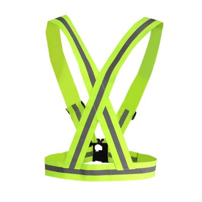 China High Visibility Reflective Fine Quality Safety Highlight Vest Elastic Reflective Work for sale