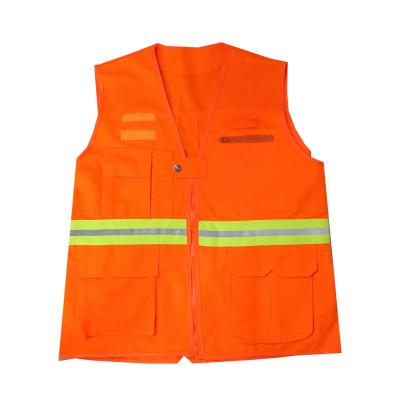 China Latest New Arrival Polyester Fire Fighting Design High Visibility Vest Reflecting Vest Fabric Reflective Safety Vest for sale