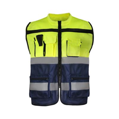 China High Visibility Reflective Promotional Good Quality Polyester Running Reflective Safety Vest Safety Customized Logo for sale