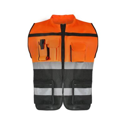 China Hot Cheap Reflective Good Quality High Visibility Sale Polyester Safety Vest Outerwear Reflective Safety Customized Logo for sale