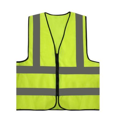 China High Visibility Good Quality Worker Zipper Type Various Reflective High Visibility Safety Vest With Logo for sale