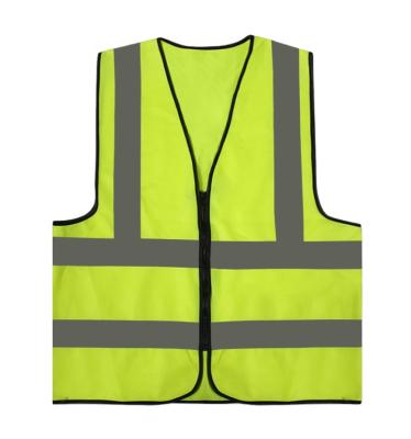 China Hot Sale High Visibility Reflective Unique Design Sports Zipper Type High Visibility Safety Reflective Vest With Logo for sale