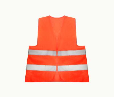 China High Visibility Polyester Reflective Economy Fabric For Safety Breathable Pocket Reflective Vests for sale