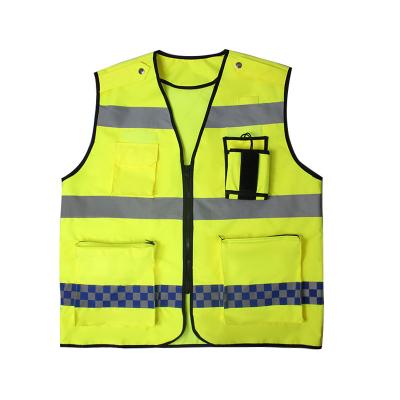 China High Visibility Police Customized Safety Reflective Special Hot Selling Waterproof Reflective Vest for sale