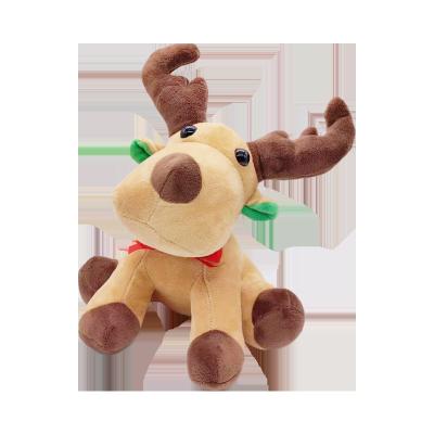 China Plush Christmas Elk Elk Plush Toys Children Christmas Gift Room Decoration Gift Brown Deer Stuffed Soft Dolls for sale