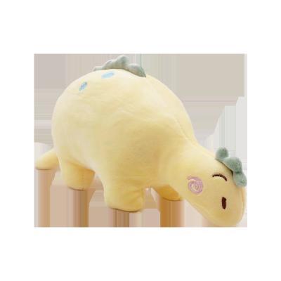 China Soft Yellow Dinosaur Stuffed Animal Doll Toy Custom Made Dinosaur Plush Toy for sale