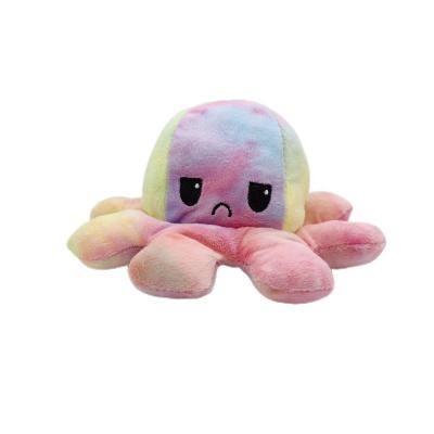 China Hot Sale Low MOQ Cute Fun Stuffed Sea Animals Different Styles Octopus Flip Reversible Plush Octopus for sale