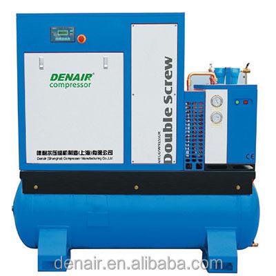 China 22kw Lubricated Screw Type Air Compressor With Dryer for sale