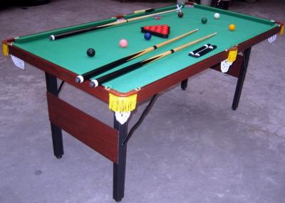 China Festes Holz-Billard-Spieltisch, der 6FT Kindersnookertisch mit lederner Tasche faltet zu verkaufen