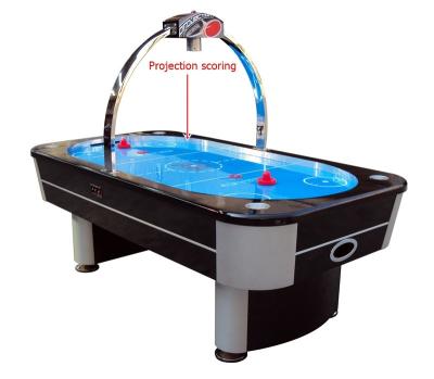 China proyección electrónica de la mesa de juegos del hockey del aire de los 8FT que anota con la superficie azul oval en venta