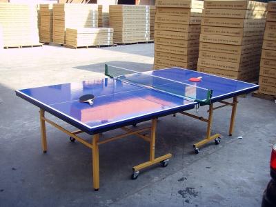 Chine Tableau extérieur d'intérieur de ping-pong, Tableau de ping-pong se pliant bleu pour la concurrence à vendre