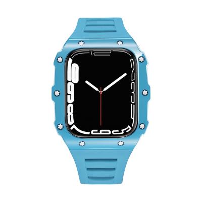 China Fashion/Luxury/High-end/New Products ODM&OEM Suitable for iwatch Series 7 Watch Cover Device Carbon Fiber Ceramic Watch Case for sale