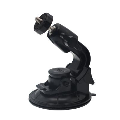 China Firmly Kaliou 9cm Single Sucker Mount with ABS Plastic 1/4 Screw Rotate 180 Degree Mobile Phone Holder for Motion Camera for sale