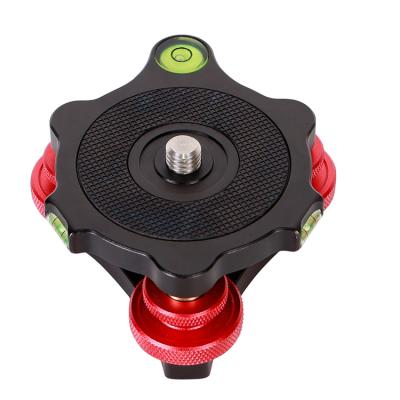 Китай High Qulity Lightweight Kaliou Tri Wheel Precision Spirit Level Dish Camera Head Tripod Leveling Base продается