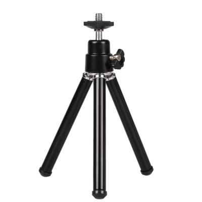 China Kaliou A026/A027 Two Piece Metal Phone Tripod PORTABLE Mini Desktop Portable Lightweight Tripod for sale