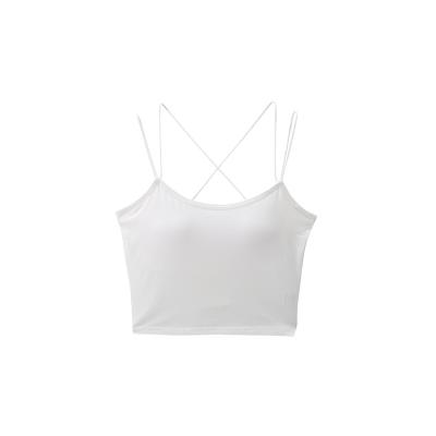 China Sexy Women Lady Bra Vest Tank Top Underwear Sports Bra Comfort Sex Soft Top Breathable Seamless Strapless Sleeveless Tube Top for sale