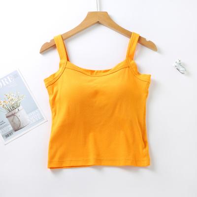 China 2021 Breathable New Fashion Casual Yoga Workout Gym Sports Bra Fitness Shorts Tank Tops Long Camisole For Women for sale